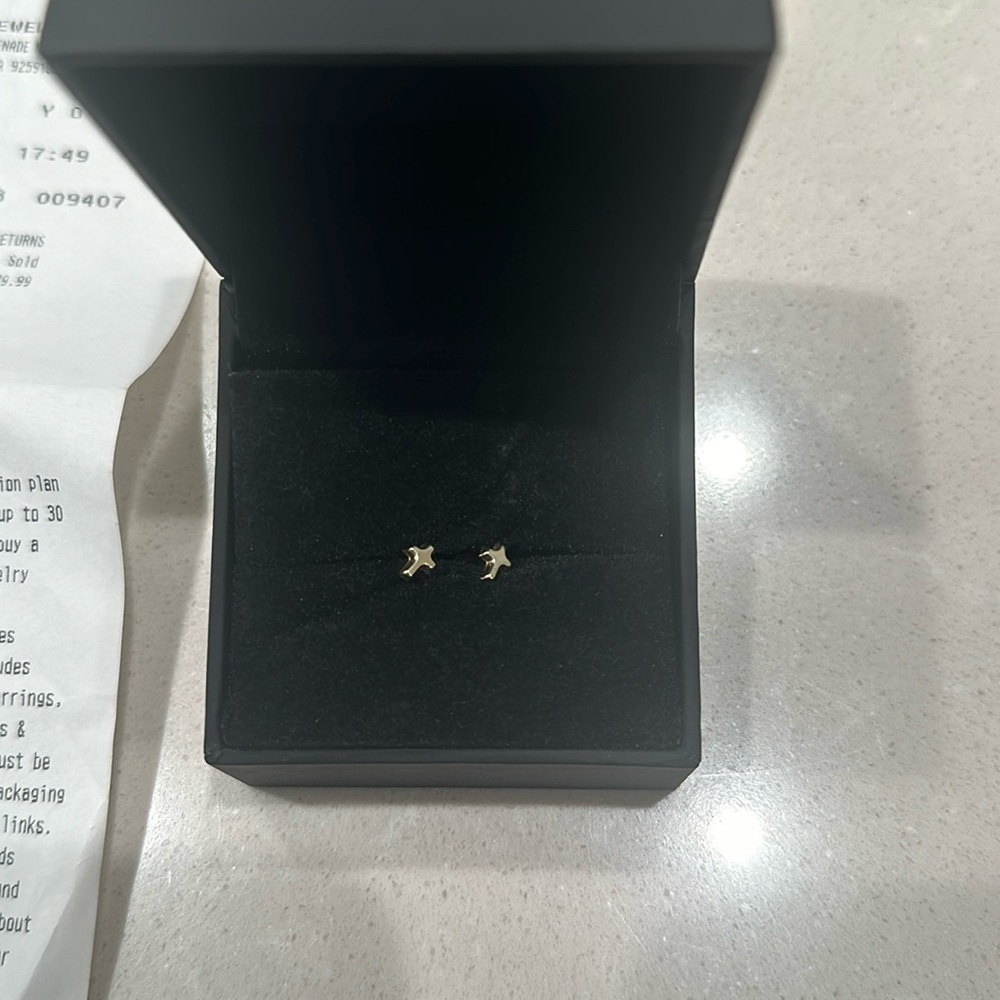Gold Earrings , children's Jewelry.